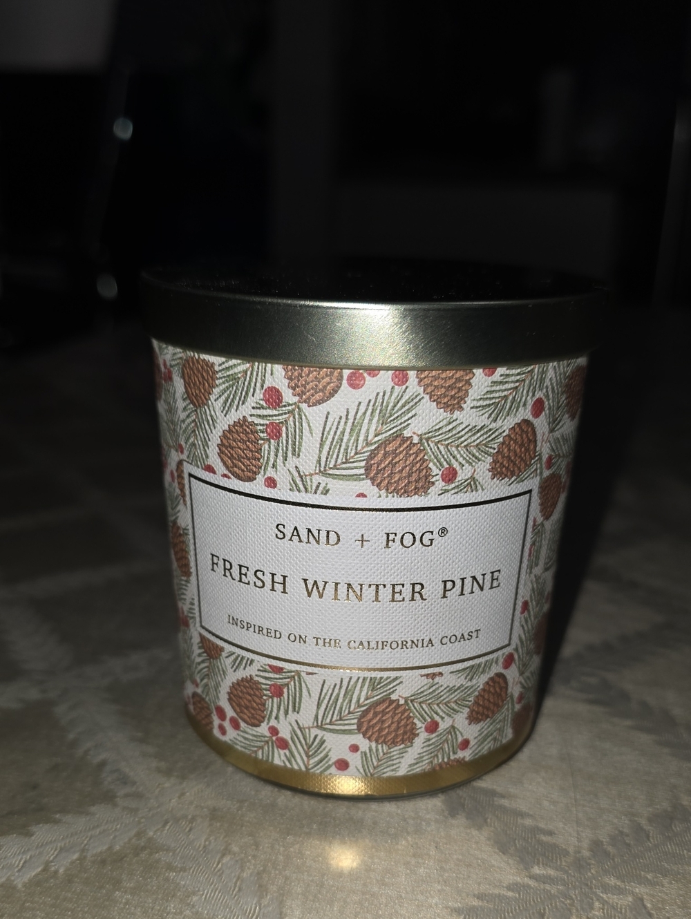 Sand + Fog Single Fresh Winter Pine 1 Wick Candle  10 oz